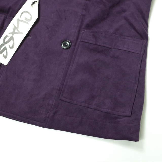 新品 CLASS クラス Gefeller Ultra Suede Double Jacket ウルトラスエードダブルジャケット CBES23UNIA 2 PURPLE ショールカラー g8400 |  | 04