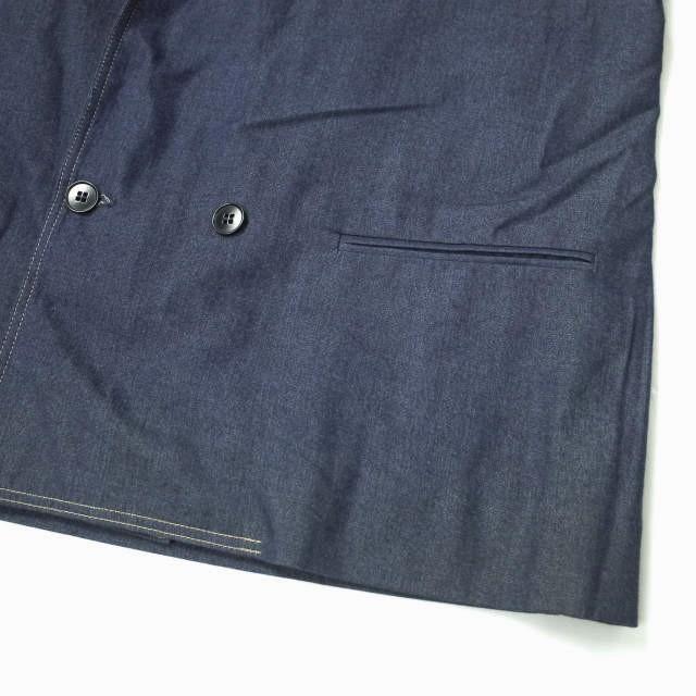 CHRISTOPHE LEMAIRE クリストフルメール ショールカラーダブルジャケット 55331-02220 2 Indigo デニム インディゴ アウター g8519 |  | 03
