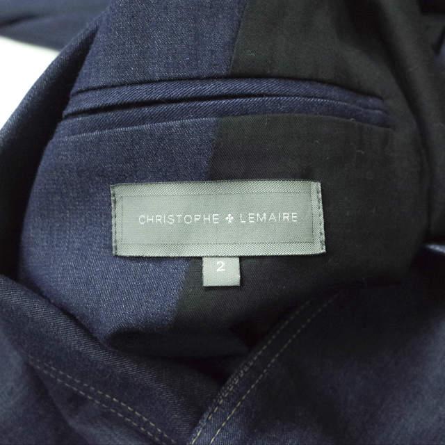 CHRISTOPHE LEMAIRE クリストフルメール ショールカラーダブルジャケット 55331-02220 2 Indigo デニム インディゴ アウター g8519 |  | 05