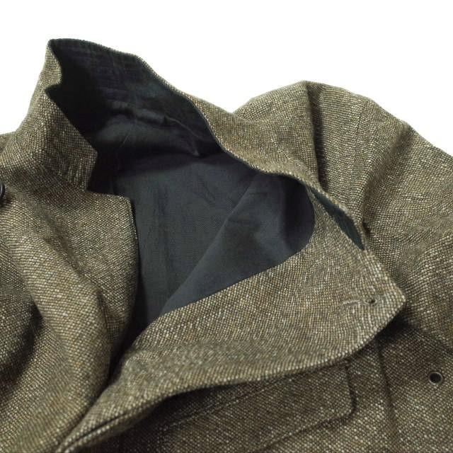 CHRISTOPHE LEMAIRE クリストフルメール ホームスパン ウールスタンドカラージャケット 55241-02020 1 ブラウン アウター g8520 |  | 05