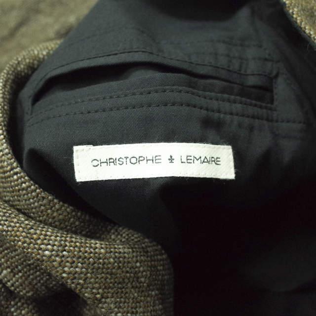 CHRISTOPHE LEMAIRE クリストフルメール ホームスパン ウールスタンドカラージャケット 55241-02020 1 ブラウン アウター g8520 |  | 06