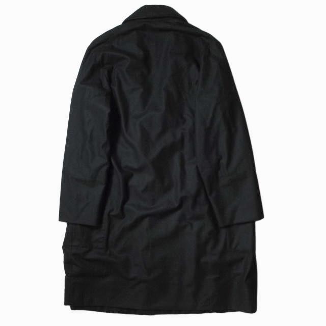 CHRISTOPHE LEMAIRE クリストフルメール ショールカラーロングコート 55241-00820 1 BLACK ウール チェスターコート 中綿入り ガウン g8521 |  | 01