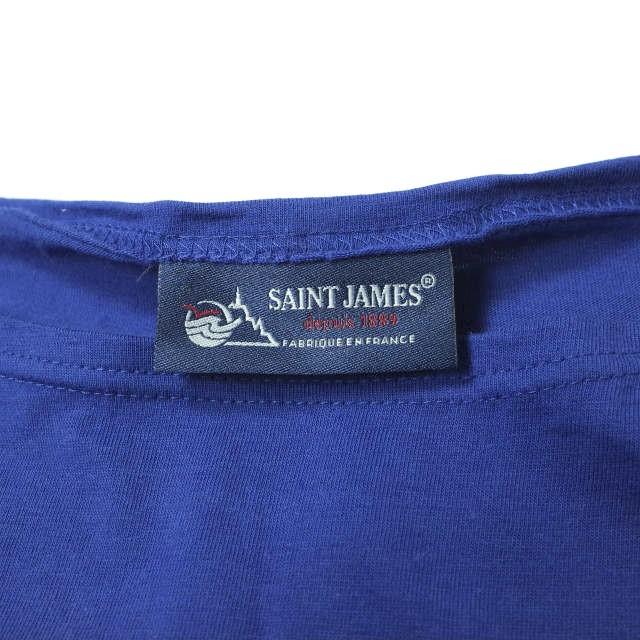 SAINT JAMES セントジェームス フランス製 PIRIAC - SOLID ピリアック ソリッドボートネックTシャツ 6PON(L) ブルー 半袖 トップス g8557 |  | 02