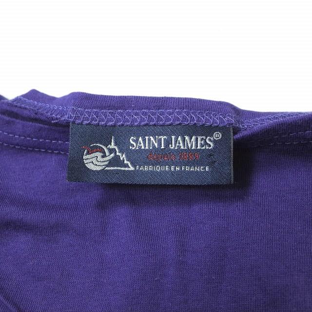 SAINT JAMES セントジェームス フランス製 PIRIAC - SOLID ピリアック ソリッドボートネックTシャツ 6PON(L) パープル 半袖 トップス g8558 |  | 02