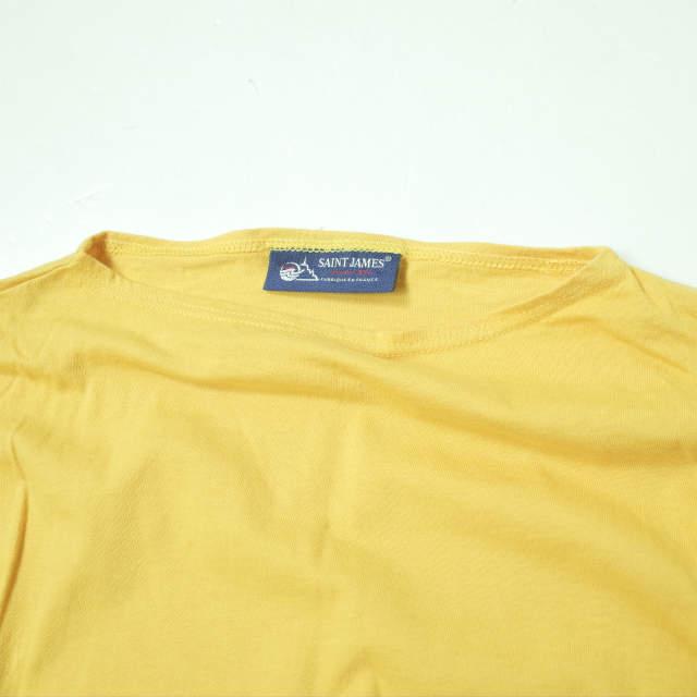 SAINT JAMES セントジェームス フランス製 PIRIAC - SOLID ピリアック ソリッドボートネックTシャツ 6PON(L) イエロー 半袖 トップス g8559 |  | 03