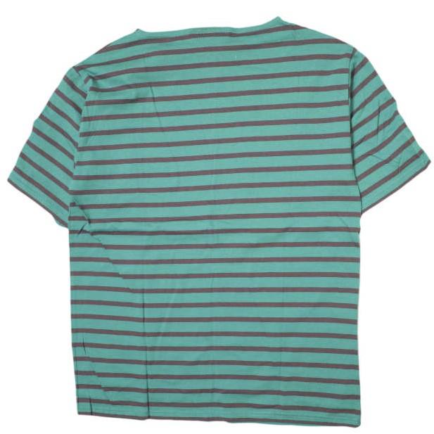 SAINT JAMES セントジェームス フランス製 PIRIAC - BORDER ピリアック ボーダーボートネックTシャツ 6PON(L) グリーン/ブラウン g8561 |  | 01