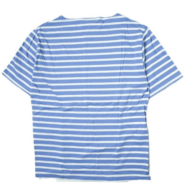 SAINT JAMES セントジェームス フランス製 PIRIAC - BORDER ピリアック ボーダーボートネックTシャツ 6PON(L) ライトブルー/ホワイト g8562 |  | 01