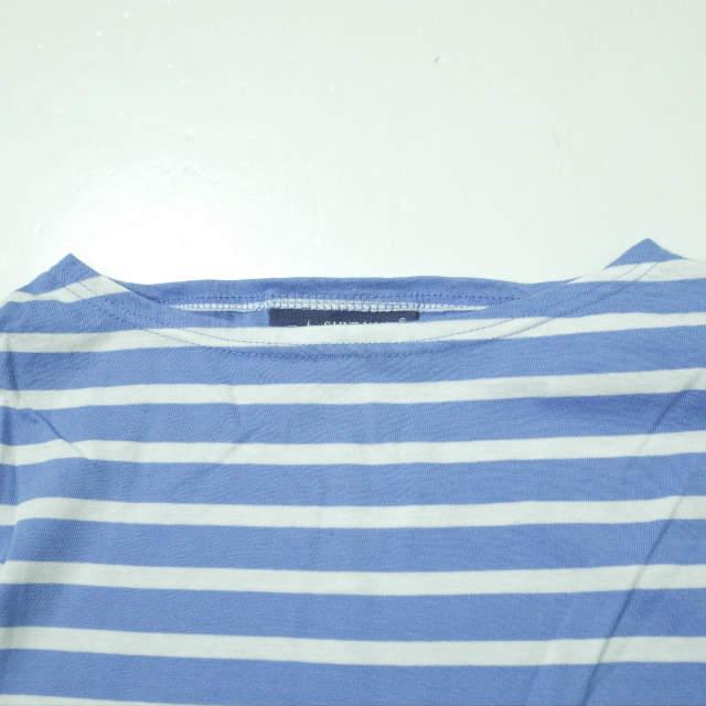 SAINT JAMES セントジェームス フランス製 PIRIAC - BORDER ピリアック ボーダーボートネックTシャツ 6PON(L) ライトブルー/ホワイト g8562 |  | 03