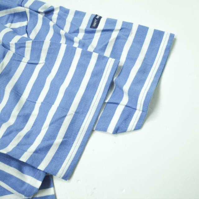 SAINT JAMES セントジェームス フランス製 PIRIAC - BORDER ピリアック ボーダーボートネックTシャツ 6PON(L) ライトブルー/ホワイト g8562 |  | 04