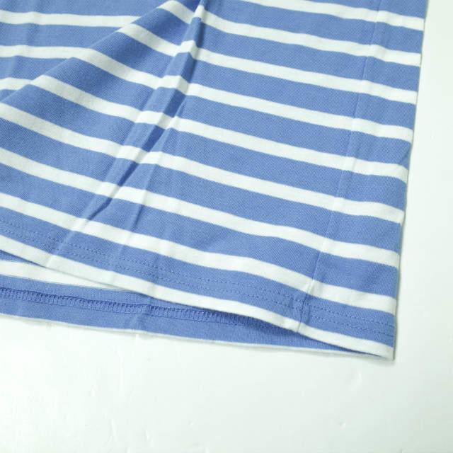 SAINT JAMES セントジェームス フランス製 PIRIAC - BORDER ピリアック ボーダーボートネックTシャツ 6PON(L) ライトブルー/ホワイト g8562 |  | 05