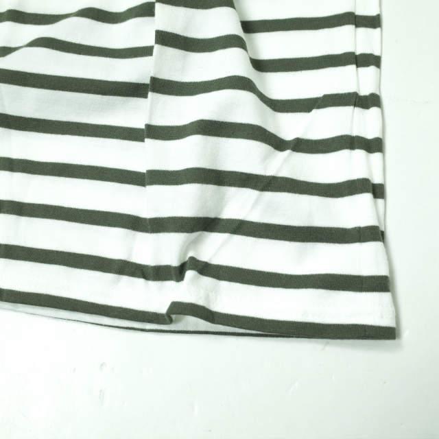 SAINT JAMES セントジェームス フランス製 PIRIAC - BORDER ピリアック ボーダーボートネックTシャツ 6PON(L) オリーブ/ホワイト g8565 |  | 05