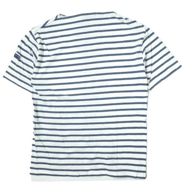 SAINT JAMES セントジェームス フランス製 PIRIAC - BORDER ピリアック ボーダーボートネックTシャツ 6PON(L) ブルー/ホワイト 半袖 g8566 |  | 01