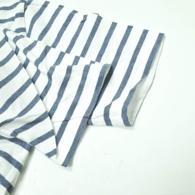 SAINT JAMES セントジェームス フランス製 PIRIAC - BORDER ピリアック ボーダーボートネックTシャツ 6PON(L) ブルー/ホワイト 半袖 g8566 |  | 04