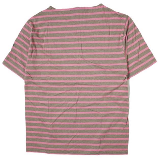 SAINT JAMES セントジェームス フランス製 PIRIAC - BORDER ピリアック ボーダーボートネックTシャツ 6PON(L) ピンク/ブラウン 半袖 g8567 |  | 01