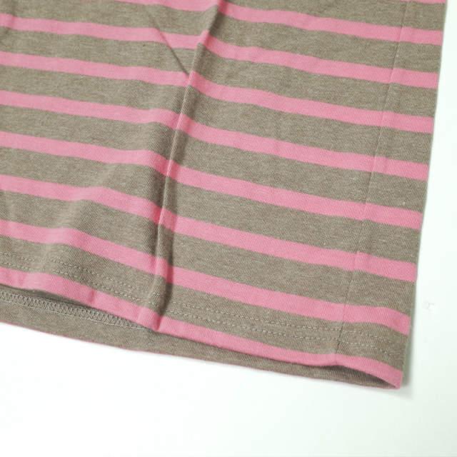 SAINT JAMES セントジェームス フランス製 PIRIAC - BORDER ピリアック ボーダーボートネックTシャツ 6PON(L) ピンク/ブラウン 半袖 g8567 |  | 05
