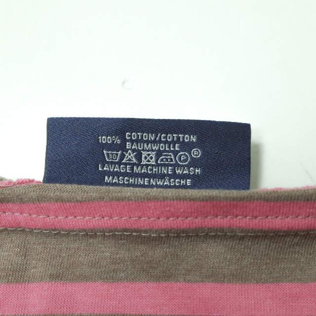 SAINT JAMES セントジェームス フランス製 PIRIAC - BORDER ピリアック ボーダーボートネックTシャツ 6PON(L) ピンク/ブラウン 半袖 g8567 |  | 06