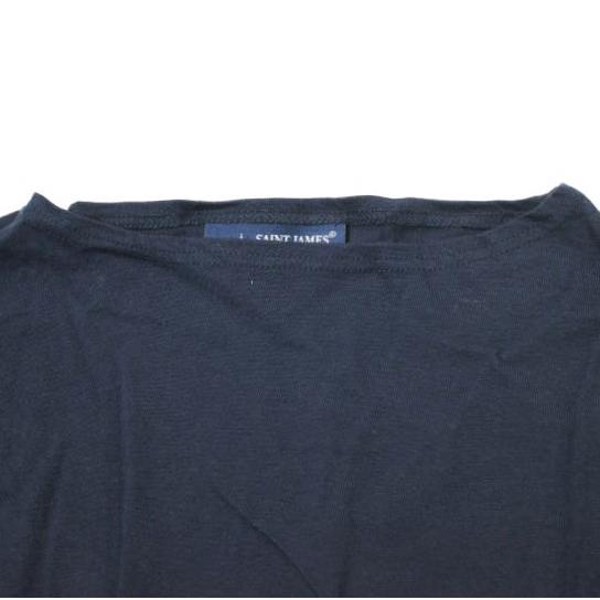 SAINT JAMES セントジェームス フランス製 PIRIAC - SOLID ピリアック ソリッドボートネックTシャツ 5PON(M/L) ネイビー 半袖 g8572 |  | 03