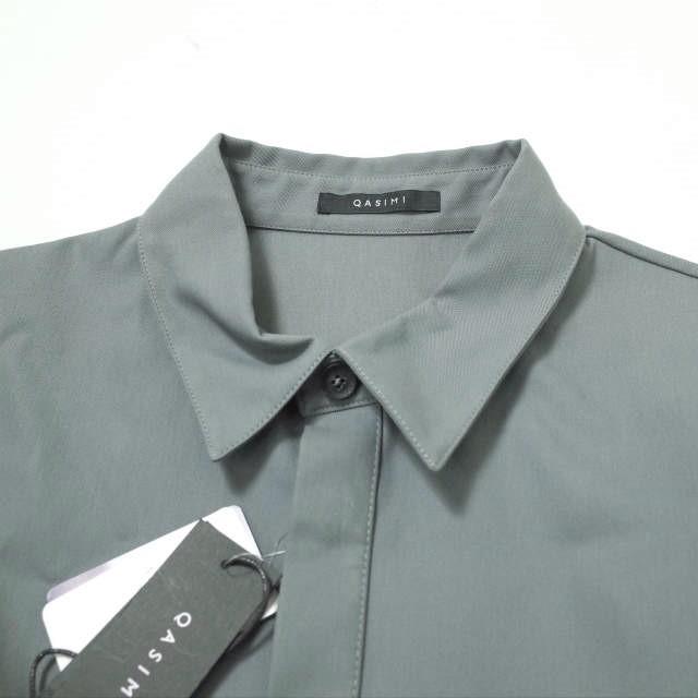 新品 QASIMI カシミ 19AW OVERSIZED SHIRTS - HEAVY TWILL ヘビーツイル オーバーサイズシャツ SH01 SABIK 48 MONUMENT(GRAY) 比翼 g8685 |  | 03