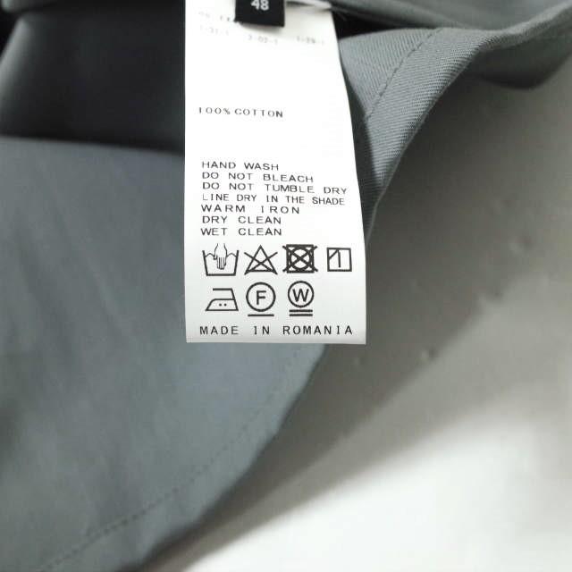 新品 QASIMI カシミ 19AW OVERSIZED SHIRTS - HEAVY TWILL ヘビーツイル オーバーサイズシャツ SH01 SABIK 48 MONUMENT(GRAY) 比翼 g8685 |  | 07