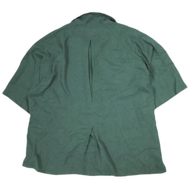 新品 m's braque エムズブラック 日本製 SOLID ALOHA SHIRT ソリッド アロハシャツ 181310 40 GREEN 半袖 開襟 オープンカラー g8706 |  | 01