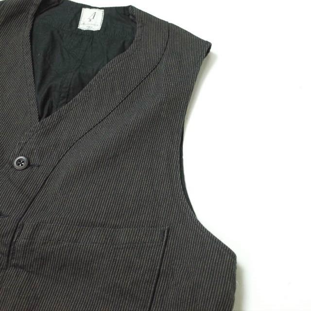 アナトミカ　サガンベスト S ブラック SAGAN VEST / ENGLISH MOLESKIN | ANATOMICA SAPPORO アナトミカ札幌