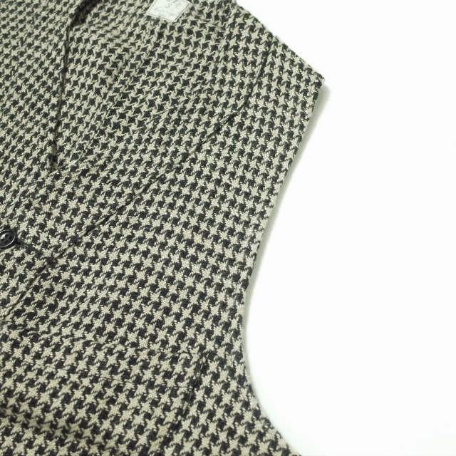 ANATOMICA アナトミカ SAGAN VEST - HOUNDSTOOTH LINEN ハウンド ANATOMICA アナトミカ SAGAN VEST - HOUNDSTOOTH LINEN ハウンド