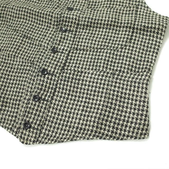 ANATOMICA アナトミカ SAGAN VEST - HOUNDSTOOTH LINEN ハウンド ANATOMICA アナトミカ SAGAN VEST - HOUNDSTOOTH LINEN ハウンド