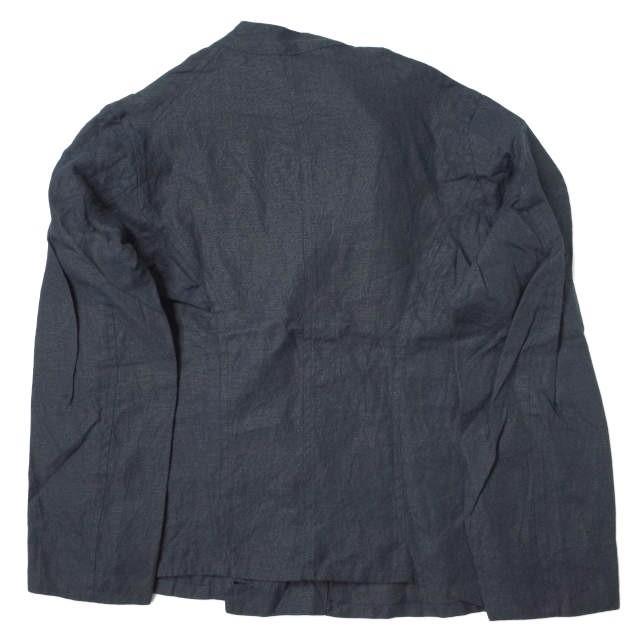 ANATOMICA ノーカラー ジャケット ダークグレー