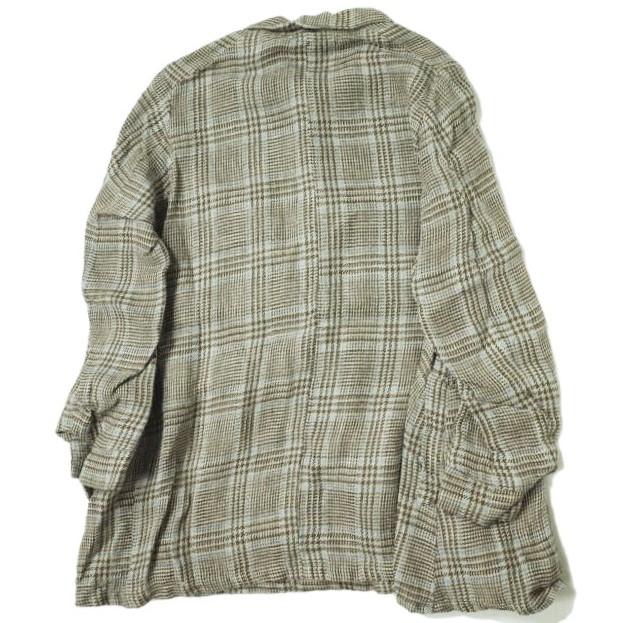 ANATOMICA アナトミカ フランス製 ARTHUR - LINEN PLAID アルチュール チェックリネンダスターコート 2 BEIGE ステンカラー アウター g8806 |  | 01