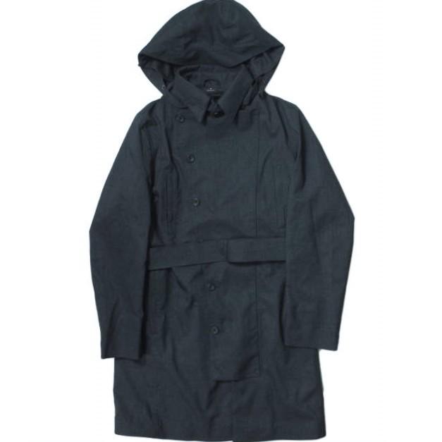 Norwegian Rain ノルウィージャンレイン DOUBLE BREASTED - MID LENGTH ダブルブレステッド フーデッドレインコート M NAVY アウター g8974 | 