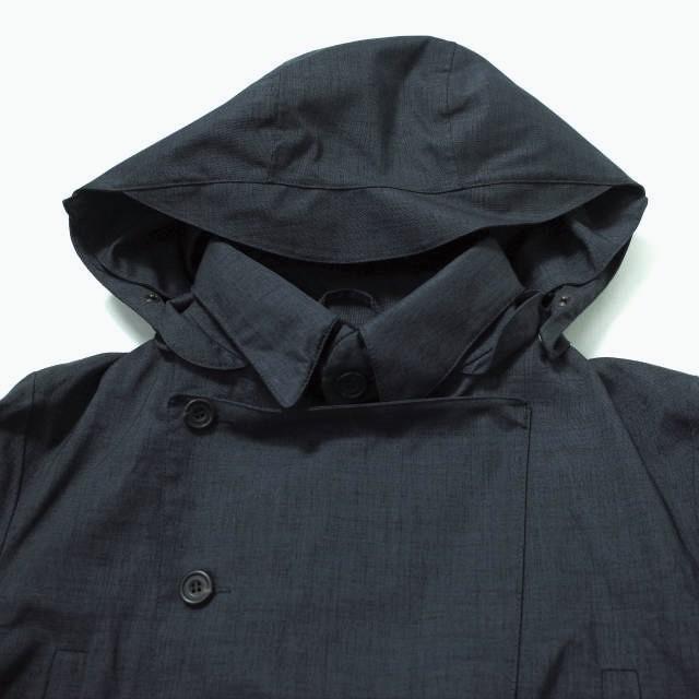 Norwegian Rain ノルウィージャンレイン DOUBLE BREASTED - MID LENGTH ダブルブレステッド フーデッドレインコート M NAVY アウター g8974 |  | 02