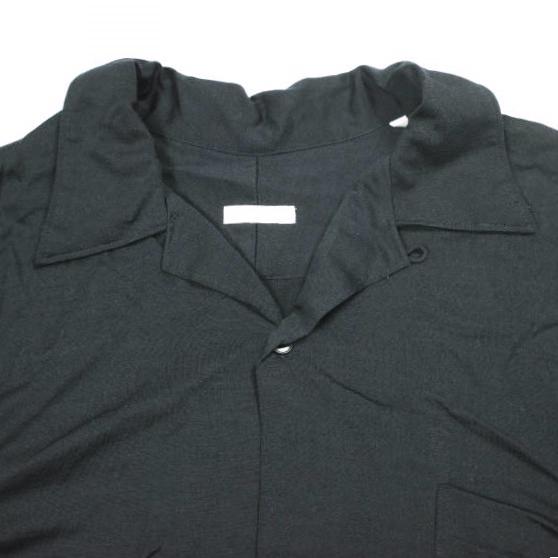 COMOLI コモリ 日本製 ウール天竺 半袖シャツ M01-05010 3 NAVY 半袖
