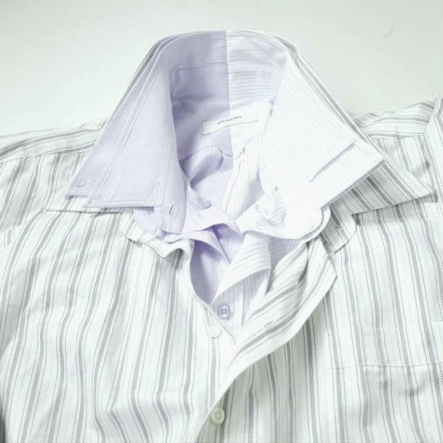 HED MAYNER ヘドメイナー LAYERED SHIRT ヴィンテージストライプ HED MAYNER ヘドメイナー LAYERED SHIRT ヴィンテージストライプ