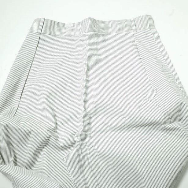 HED MAYNER ヘドメイナー 16SS 6 PLEAT STRIPE PANT 6プリーツ