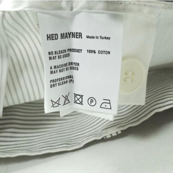 HED MAYNER ヘドメイナー 16SS 6 PLEAT STRIPE PANT 6プリーツ