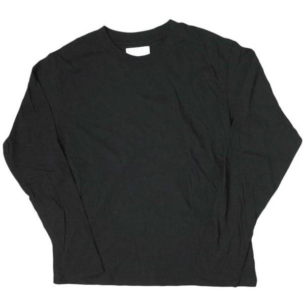 RE-PURPOSE リパーパス 日本製 SOLID L/S TEE ソリッドロングスリーブTシャツ L ブラック 長袖 L'ECHOPPE レショップ トップス g9049 | 