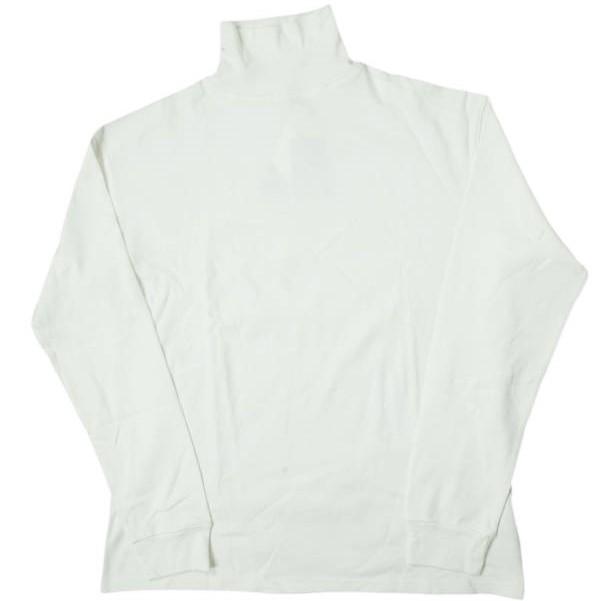新品 RE-PURPOSE リパーパス HIGH NECK SOLID L/S TEE ハイネックロングスリーブTシャツ L ホワイト 長袖 タートルネック L'ECHOPPE g9051 | 