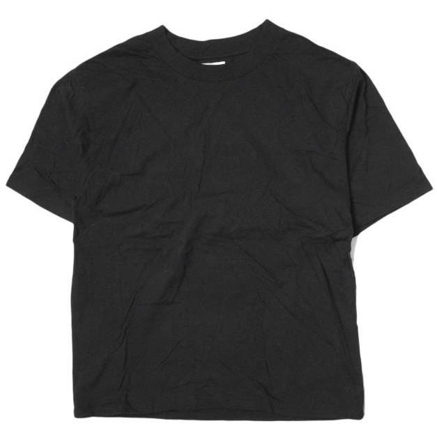 RE-PURPOSE リパーパス 日本製 SOLID CREW NECK TEE ソリッドクルーネックTシャツ L ブラック 半袖 L'ECHOPPE レショップ トップス g9056 | 