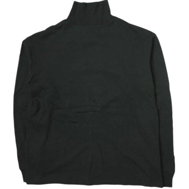 RE-PURPOSE リパーパス 日本製 HIGH NECK SOLID L/S TEE ハイネックロングスリーブTシャツ L ブラック 長袖 モックネック L'ECHOPPE g9057 | 
