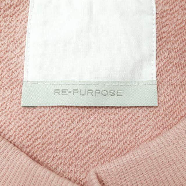 RE-PURPOSE リパーパス 日本製 Vガゼットクルーネックスウェット L ピンク トレーナー プルオーバー L'ECHOPPE レショップ トップス g9061 |  | 05