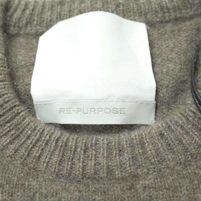 新品 RE-PURPOSE リパーパス YAK CREW NECK KNIT ヤククルーネックニット Free ライトブラウン セーター L'ECHOPPE レショップ g9063 |  | 06