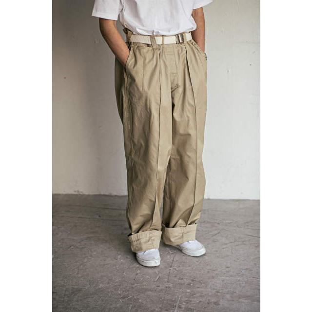 RE-PURPOSE リパーパス 日本製 US ARMY ビッグチノパンツ REPU16SS09A ONE SIZE ベージュ L'ECHOPPE レショップ ワイド ボトムス g9067 |  | 08