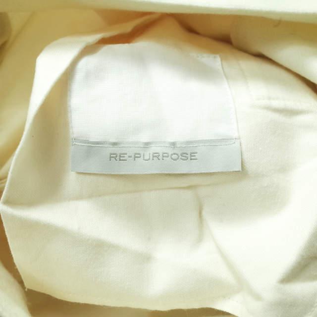 RE-PURPOSE リパーパス 日本製 2タックウールバギーパンツ REPU15AW09 M ナチュラル L'ECHOPPE レショップ ハイウエスト ワイド g9069 |  | 02