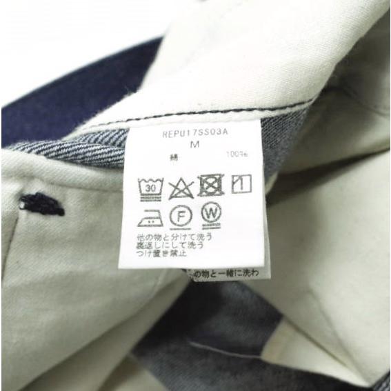 RE-PURPOSE リパーパス 日本製 VELCRO AJUST DENIMPANTS ベルクロアジャストデニムパンツ REPU17SS03A M インディゴ ワイド ジーンズ g9070 |  | 07