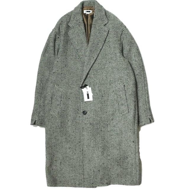 新品 H BEAUTY&YOUTH エイチ HERRINGBONE TWEED BIG COAT 新品 H BEAUTY&YOUTH エイチ HERRINGBONE TWEED BIG COAT