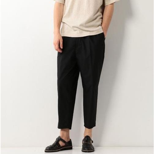Steven Alan スティーブンアラン NYLN T/WTR SUPERBAGGY ANK コットンナイロンスーパーバギーアンクルパンツ 8114-217-0260 L BLACK |  | 02