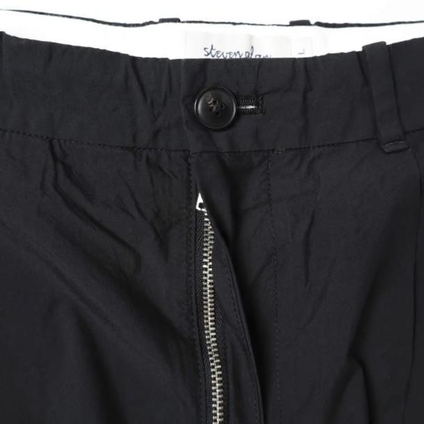 Steven Alan スティーブンアラン NYLN T/WTR SUPERBAGGY ANK コットンナイロンスーパーバギーアンクルパンツ 8114-217-0260 L BLACK |  | 05