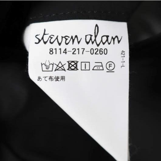 Steven Alan スティーブンアラン NYLN T/WTR SUPERBAGGY ANK コットンナイロンスーパーバギーアンクルパンツ 8114-217-0260 L BLACK |  | 07