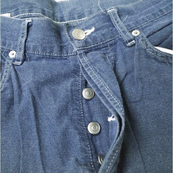 rdv o globe ランデヴーオーグローブ FABIO PA ライトオンスデニム サルエルパンツ 3 Indigo ボタンフライ ボトムス g9204 |  | 04