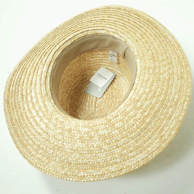 新品 FLYING CLOUD HATS フライングクラウドハッツ Amish Straw Hat アーミッシュストローハット 58  L'ECHOPPE ワイドブリム 麦わら g9270